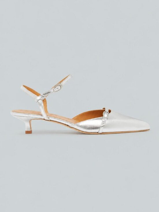 Aeyde Shoes - Women's Melia Pointed Toe Pumps - Silver
